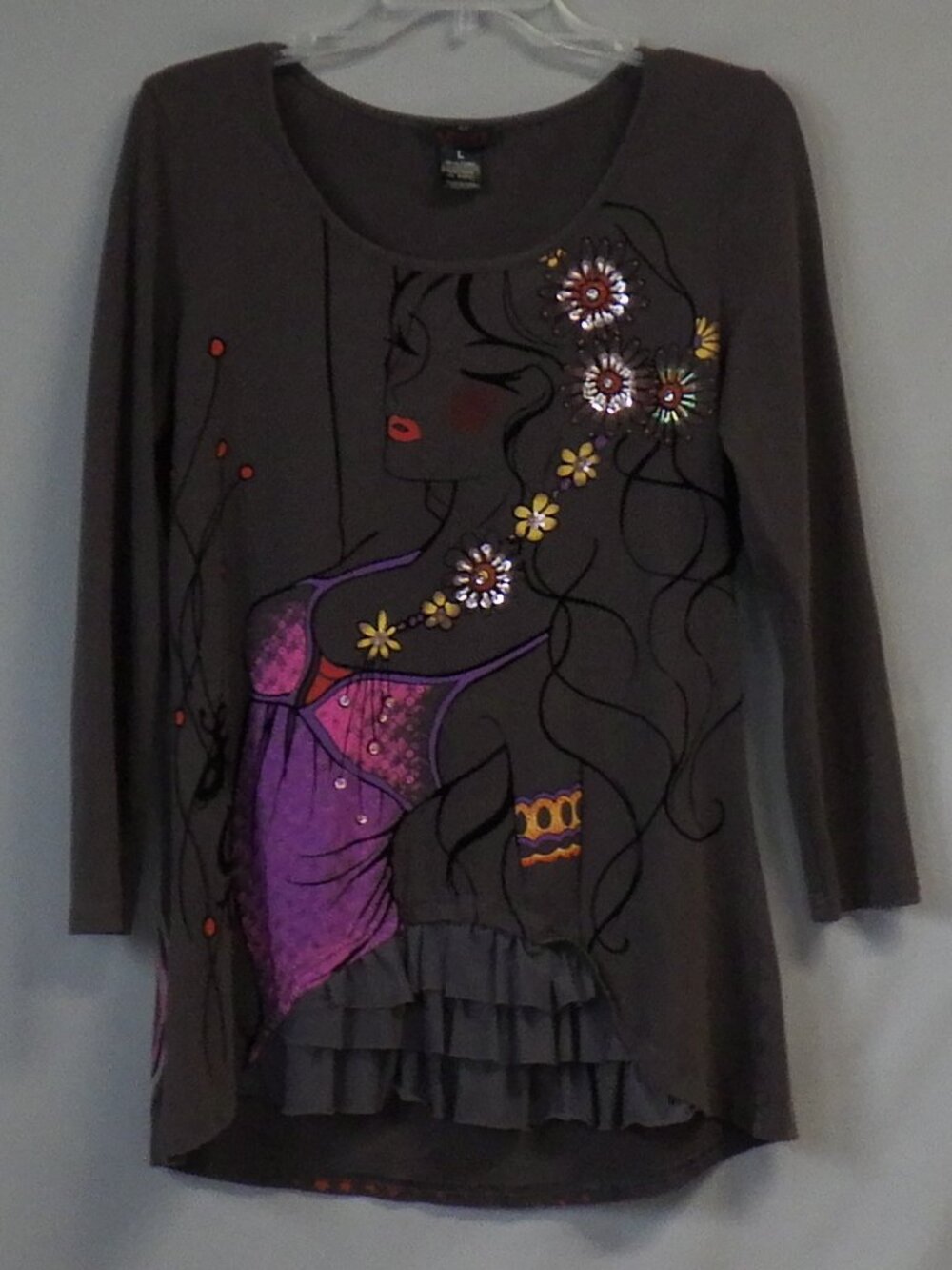 Y2K Adore Stylized Graphic Top for Women